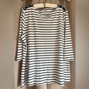 3x striped knit shirt nautical Croft & barrow